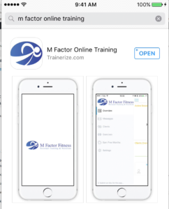 M Factor Fintess Online app